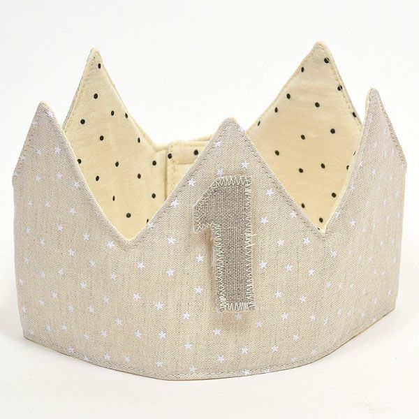 オーガニックコットン&リネン バースデークラウン Star&PolkaDot