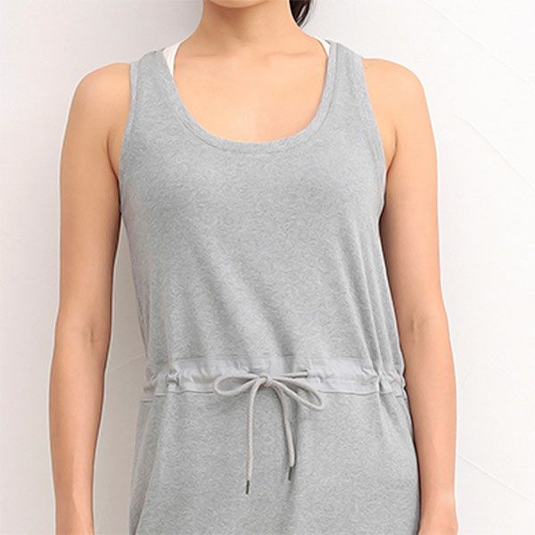 オーガニックコットン マキシ丈タンクドレス