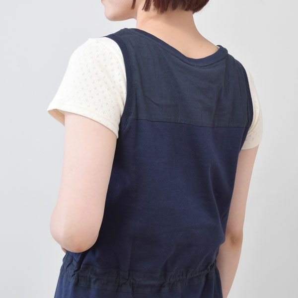 オーガニックコットン マキシ丈タンクドレス