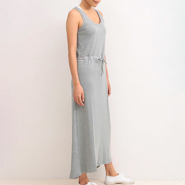 オーガニックコットン マキシ丈タンクドレス