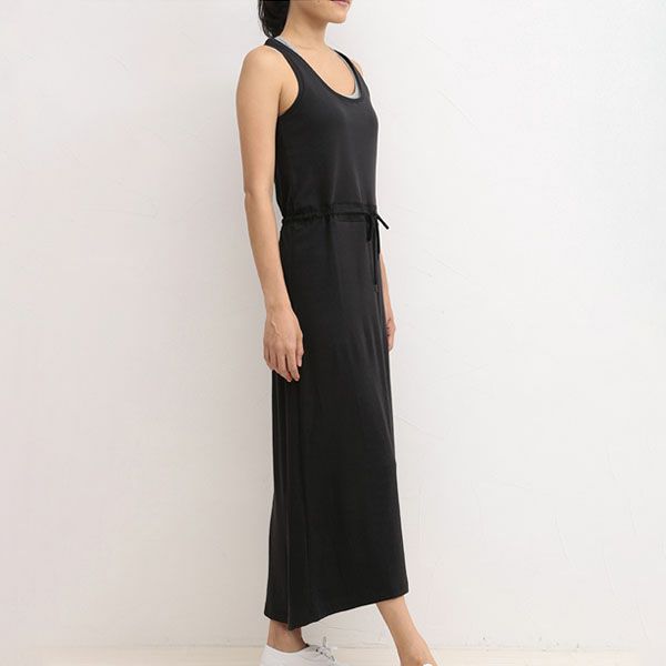 オーガニックコットン マキシ丈タンクドレス