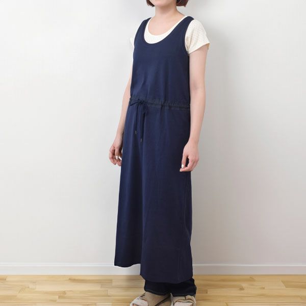 オーガニックコットン マキシ丈タンクドレス