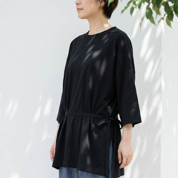 【SALE／30%OFF】オーガニックコットン ボックスTシャツ (7分袖)
