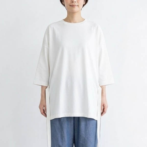 【SALE／30%OFF】オーガニックコットン ボックスTシャツ (7分袖)