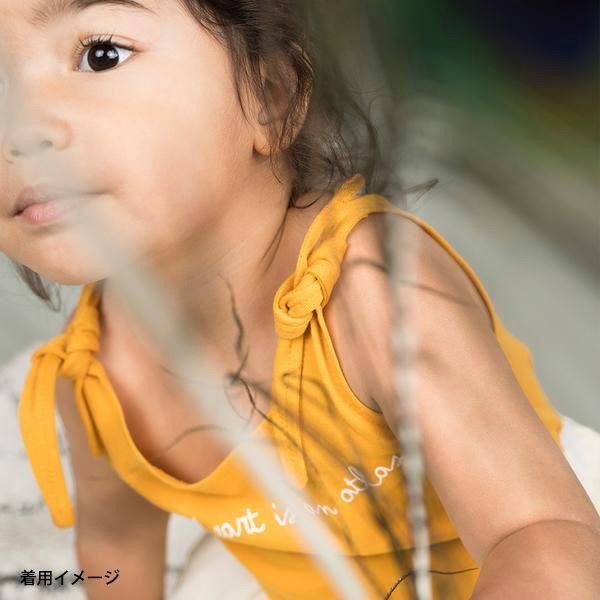 オーガニックコットン キッズタンクトップ My Heart is an Atlas