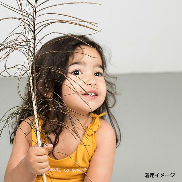 オーガニックコットン キッズタンクトップ My Heart is an Atlas