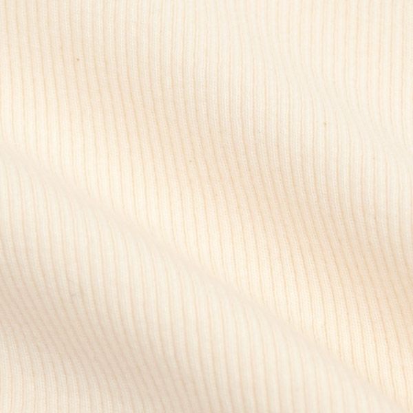 オーガニックコットン ベビーフリル袖リブボディスーツ