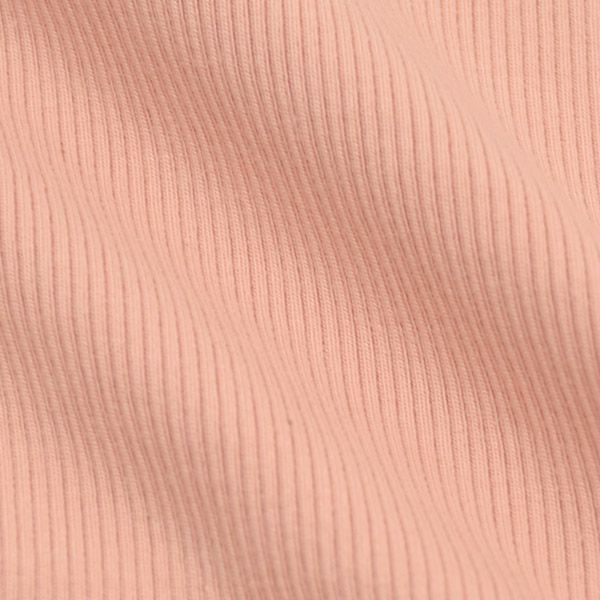 オーガニックコットン ベビーフリル袖リブボディスーツ