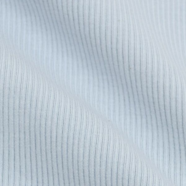 オーガニックコットン ベビーフリル袖リブボディスーツ