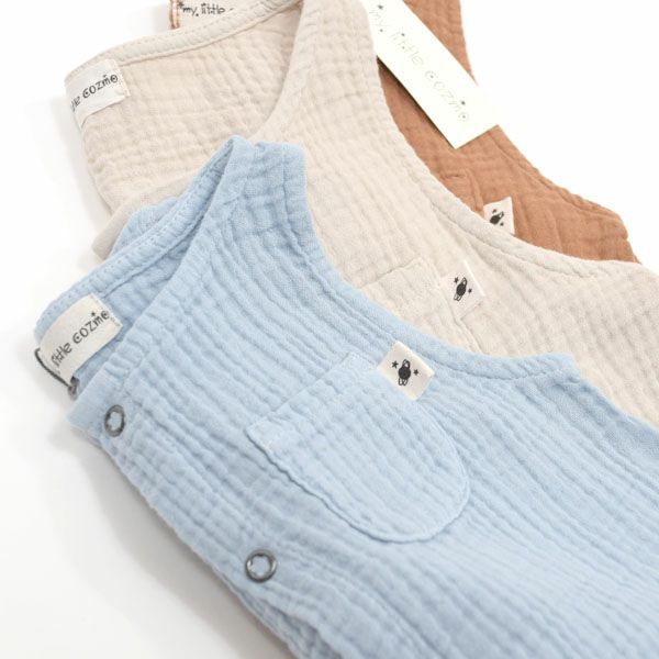 オーガニックコットン ベビーダブルガーゼノースリーブトップ