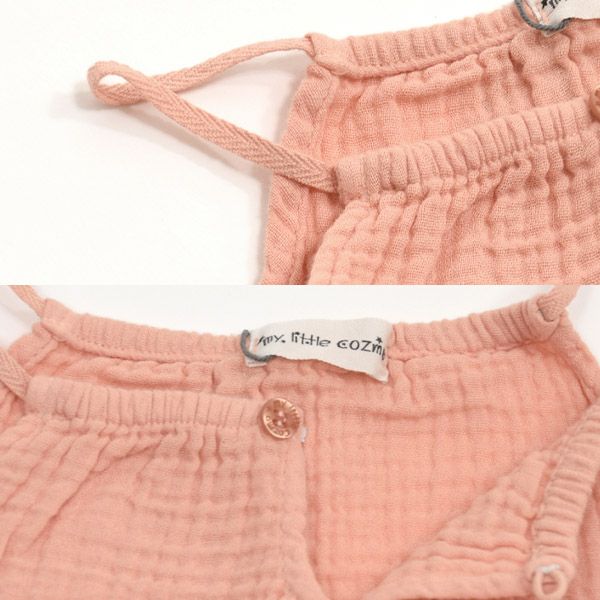 オーガニックコットン キッズダブルガーゼキャミソールドレス