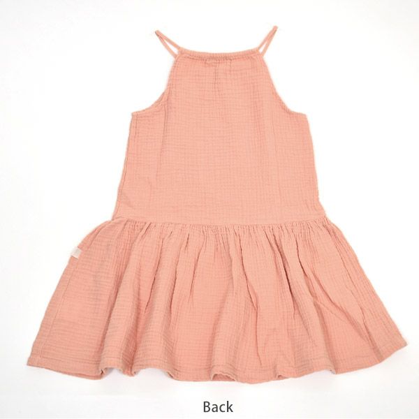 オーガニックコットン キッズダブルガーゼキャミソールドレス