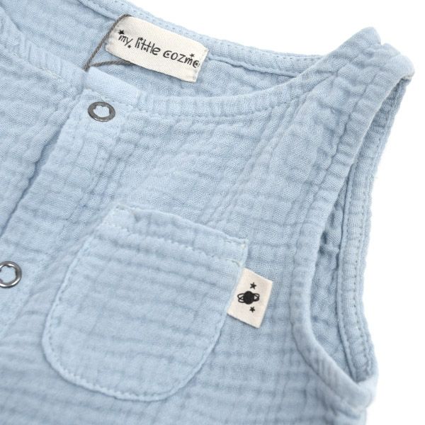 オーガニックコットン キッズダブルガーゼノースリーブトップ