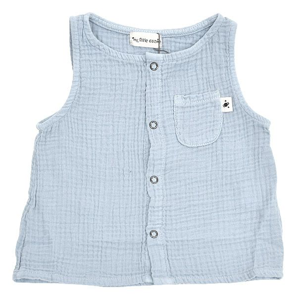 オーガニックコットン キッズダブルガーゼノースリーブトップ