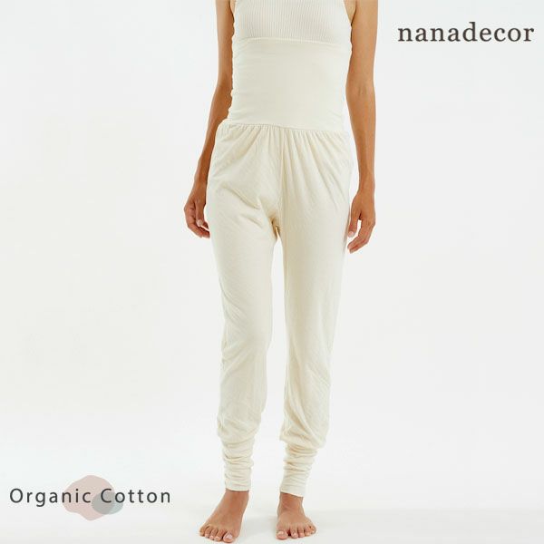 オーガニックコットン リリー腹巻レッグWパンツナチュラルM