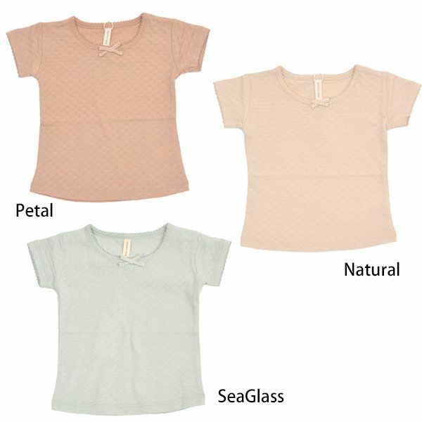 オーガニックコットン ベビーポインテルTシャツ（半袖）