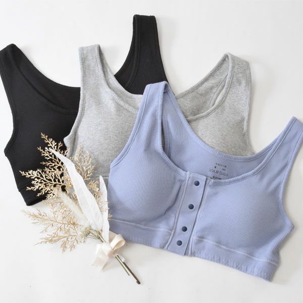 オーガニックコットン 肌にやさしいリブハーフトップ