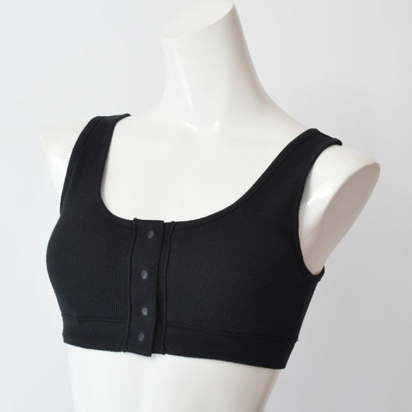 オーガニックコットン 肌にやさしいリブハーフトップ