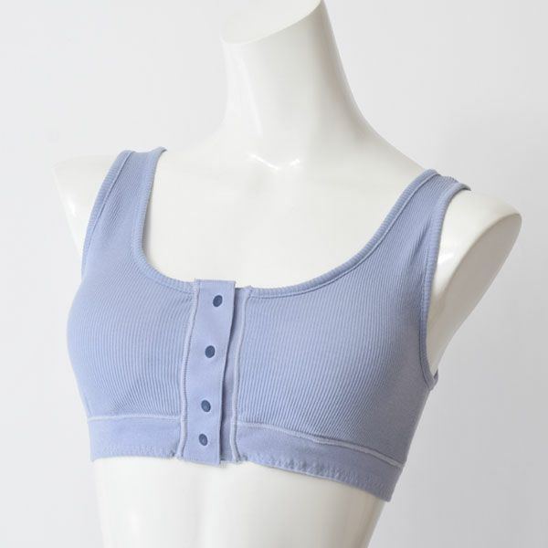 オーガニックコットン 肌にやさしいリブハーフトップ