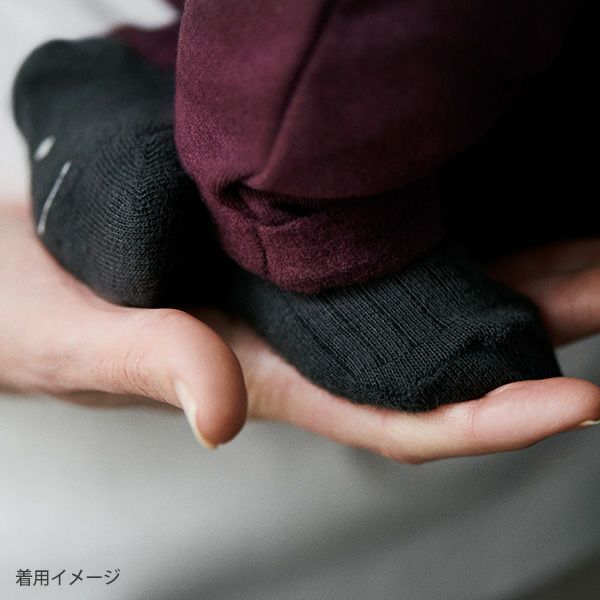 【SALE／30%OFF】 オーガニックコットン ベビー リブハイソックス