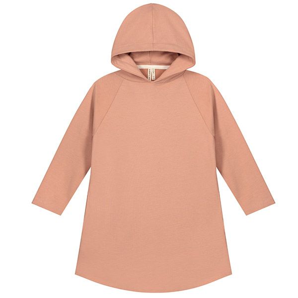 【SALE／40%OFF】オーガニックコットン キッズ 裏起毛フード付きワンピース