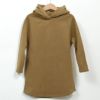 【SALE／40%OFF】オーガニックコットン キッズ 裏起毛フード付きワンピース