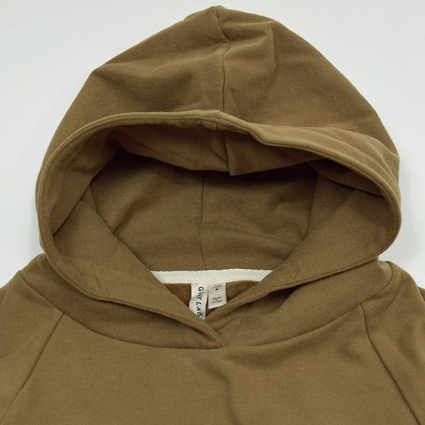 【SALE／40%OFF】オーガニックコットン キッズ 裏起毛フード付きワンピース