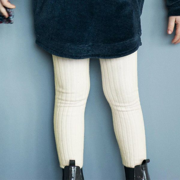 【SALE／30%OFF】 オーガニックコットン キッズリブタイツ