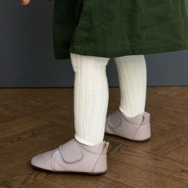 【SALE／30%OFF】 オーガニックコットン キッズリブタイツ