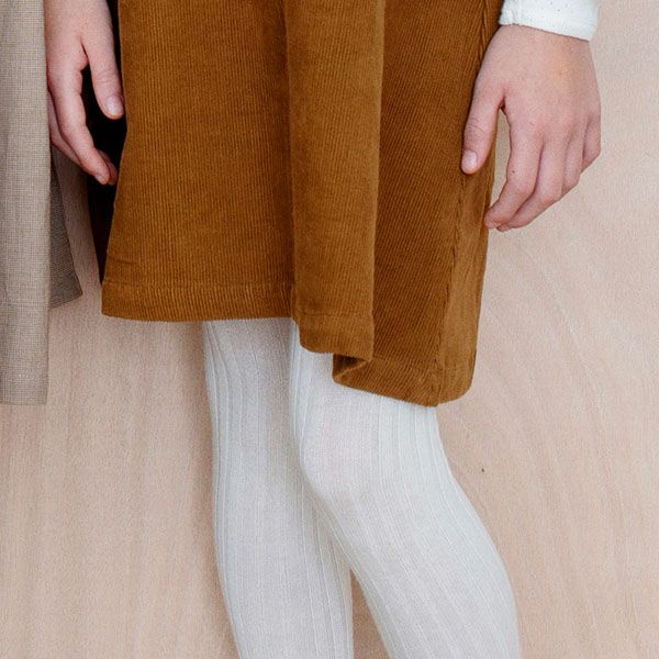 【SALE／30%OFF】 オーガニックコットン キッズリブタイツ