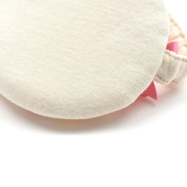 オーガニックコットン アイマスク フラワープリント コスメアイエロー