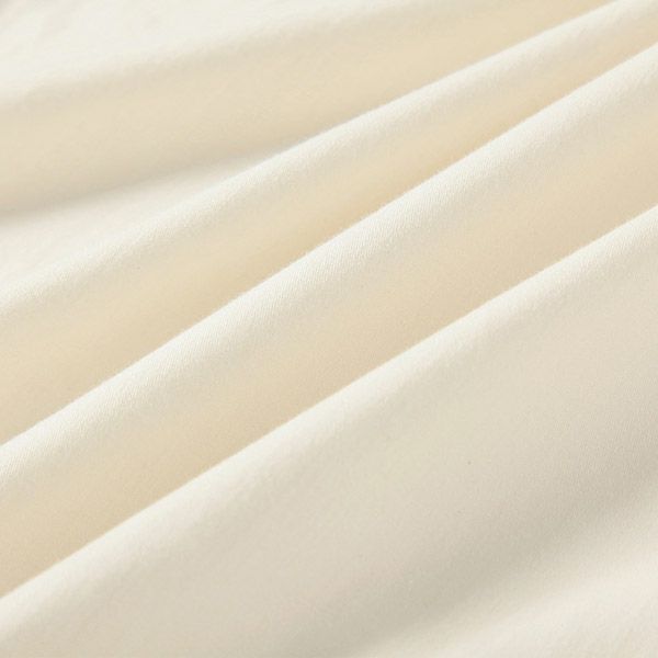 オーガニックコットン サテンフラットシーツナチュラル150×250