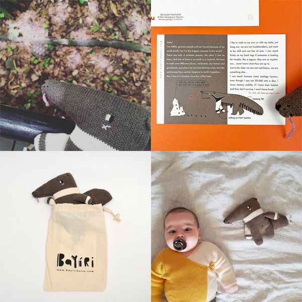 【SALE／30%OFF】 オーガニックコットン あみぐるみ YURU-TheGiantAnteater