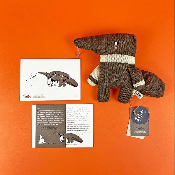 【SALE／30%OFF】 オーガニックコットン あみぐるみ YURU-TheGiantAnteater
