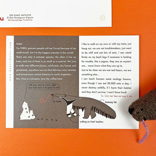 【SALE／30%OFF】 オーガニックコットン あみぐるみ YURU-TheGiantAnteater