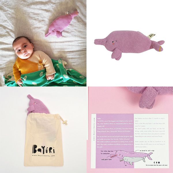 【SALE／30%OFF】 オーガニックコットン あみぐるみ BOTO-TheAmazonPinkDolphin