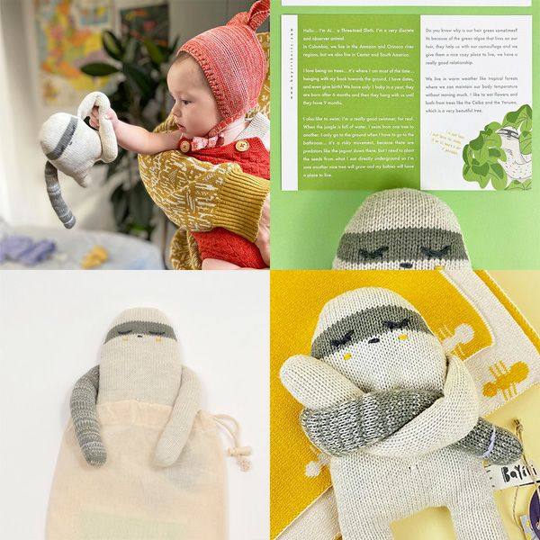 【SALE／30%OFF】 オーガニックコットン あみぐるみ Ai-TheThree-ToedSloth