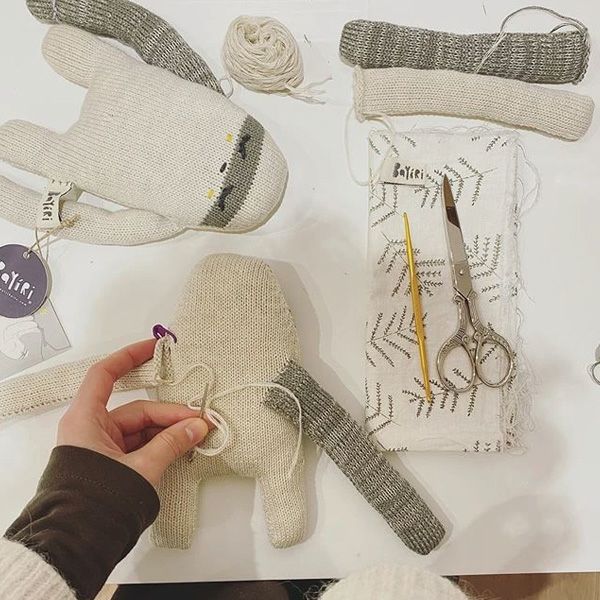 【SALE／30%OFF】 オーガニックコットン あみぐるみ Ai-TheThree-ToedSloth