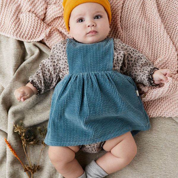 【SALE／20%OFF】オーガニックコットン ベビー ガーゼブラウス＆ブルマ LIBERTY(長袖)