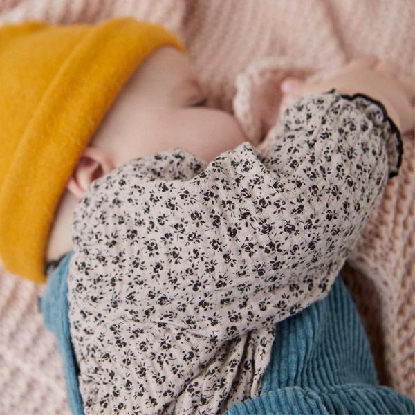 【SALE／20%OFF】オーガニックコットン ベビー ガーゼブラウス＆ブルマ LIBERTY(長袖)