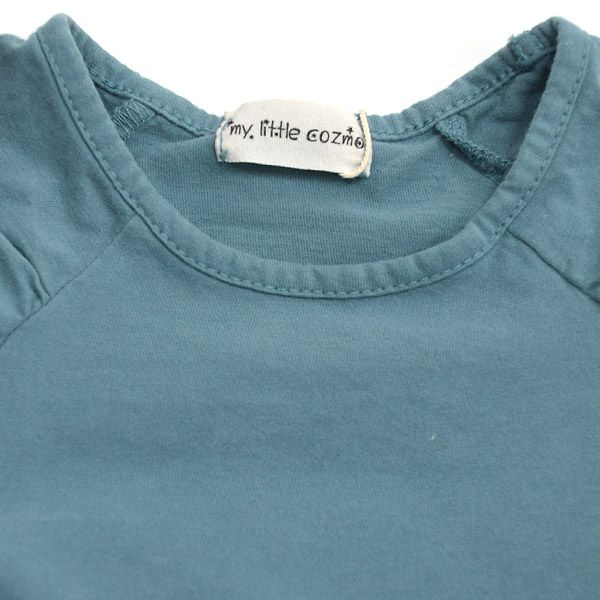 【SALE／40%OFF】オーガニックコットン キッズ ラッフルショルダーTシャツ(長袖)