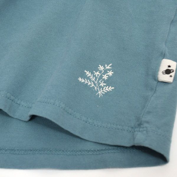 【SALE／40%OFF】オーガニックコットン キッズ ラッフルショルダーTシャツ(長袖)