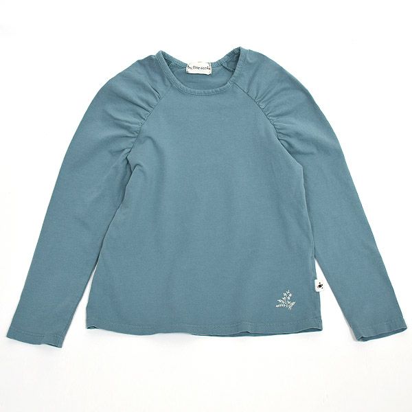 【SALE／40%OFF】オーガニックコットン キッズ ラッフルショルダーTシャツ(長袖)