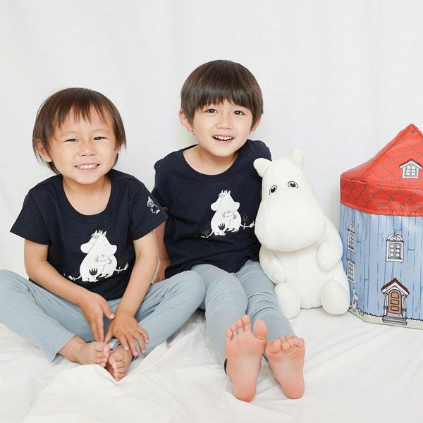 オーガニックコットン キッズムーミンTシャツ ハグ