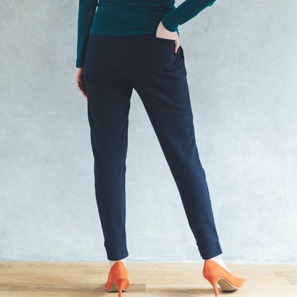 オーガニックコットン ミニ裏毛スリムパンツ