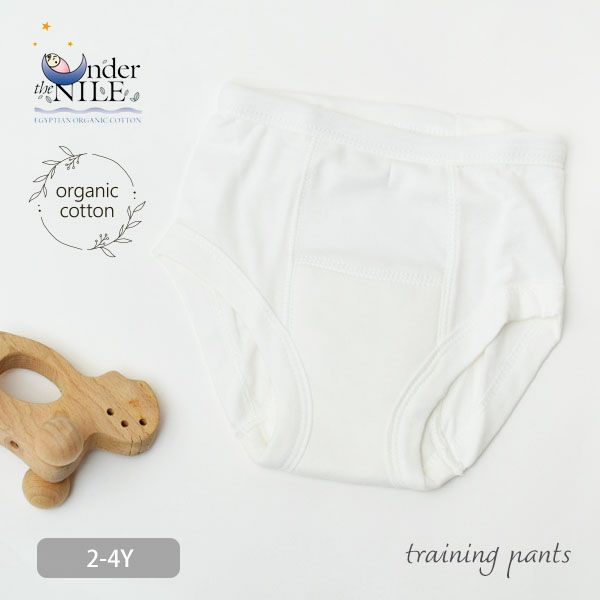 オーガニックコットン トイレトレーニングパンツ White