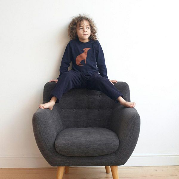 【SALE／20%OFF】オーガニックコットン キッズラグランニットプルオーバー