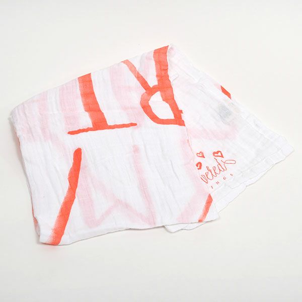 【SALE／30%OFF】 オーガニックコットン モスリンスワドルScarf Be Still My Heart