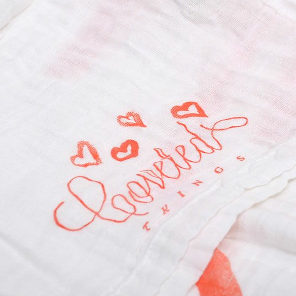 【SALE／30%OFF】 オーガニックコットン モスリンスワドルScarf Be Still My Heart