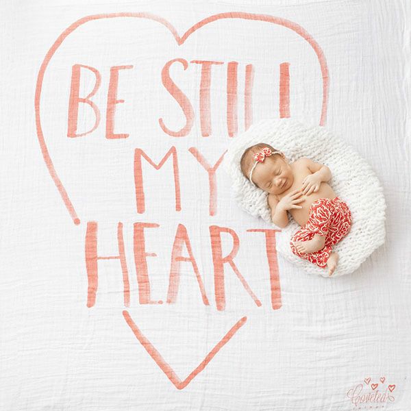 【SALE／30%OFF】 オーガニックコットン モスリンスワドルScarf Be Still My Heart